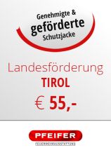 wieviel Förderung für Schutzjacke TIROL