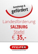 wieviel Förderung für Feuerwehrstiefel SALZBURG