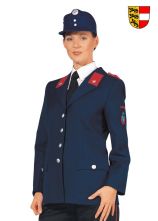 Dienstbluse Pol/Schw. blau Damen Kärnten
