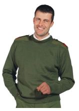 Dienstpullover R grün