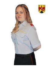 Damen-Diensthemd Mischgewebe Grau BGLD Kurzarm