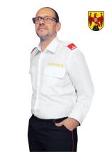 Diensthemd Mischgewebe Weiß BGLD Langarm