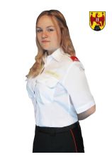 Damen-Diensthemd Mischgewebe Weiß BGLD Kurzarm