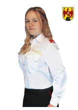 Damen-Diensthemd Mischgewebe Weiß BGLD Langarm