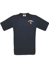 T-Shirt STMK blau FEUERWEHR (rund) Korpsabzeiche darunter ORTSNAME gerade