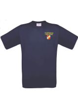 T-Shirt KTN blau FEUERWEHR und ORTSNAME gerade gelb darunter KOAZ