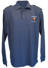 POLO blau LA mit Achselspange FF KOPAZ oder LOGO KTN darunter ON