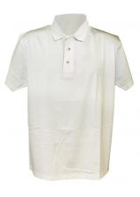 Poloshirt weiß 100% Baumwolle