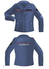 Dienstbluse blau 65% Pol. 35% BW ohne Reflex