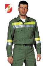 Branddienstbluse blau COMFORT® mit Reflex