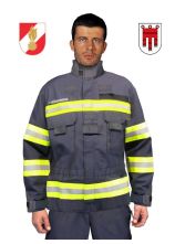 Einsatzbluse FIRESHIELD® blau Wald Silber