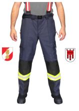 Diensthose rot 65% Pol. 35% BW mit Reflex