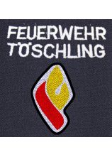 Stick in weiß Feuerwehr und Ortsname darunter LOGO-KTN