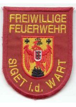 Ärmelwappen Burgenland rot mit Ortsname NEU
