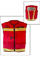 Kennzeichnungsweste rot ÖBFV V GRKDT- TAKTISCHE BEZEICHNUNG