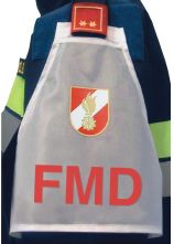 Ärmelschild weiß FMD mit Korpsabzeichen