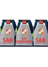 Ärmelschild weiß SAN-Trupp mit Korpsabzeichen