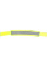 Armband Gummi/Reflex gelb-Silber-gelb 25 cm Länge mit Klett