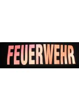 FEUERWEHR 3M® reflektierend rot Höhe 4 cm