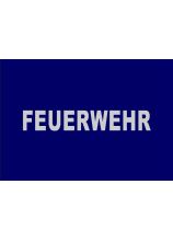 FEUERWEHR 3M® Silber 5 cm ARIAL BLACK