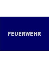 FEUERWEHR 3,5 x 28 cm 3M® Silber ARIAL BLACK