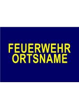 FEUERWEHR und ORTSNAME 3M® gelb EIB 5 cm 2zl. Bgld. 40-42 L 33 cm ARIAL FETT