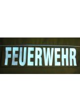 FEUERWEHR 3M® reflektierend Silber 32x8 cm