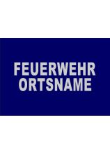 BESCHRIFTUNG 2zl. FEUERWEHR ORTSNAME Silber 5 cm ARIAL BLACK