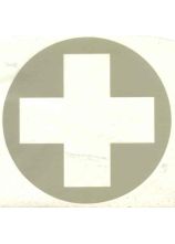 Reflextransfer ÖRK-Kreuz negativ 21 cm Silber