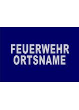 FEUERWEHR ORTSNAME 2zl. Silber 5 cm ARIAL Black