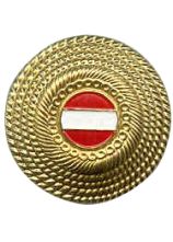 Mützenkokarde Metall Gold