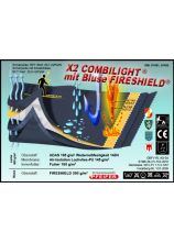Materialaufbau X2 COMBILIGHT® blau mit Bluse FIRESHIELD® X2