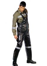 Schutzhose alte EN 469 schwarz Nomex®-PU mit Futter