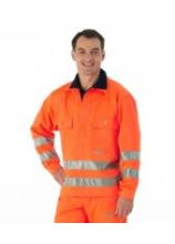 Warnjacke leuchtorange 52-54 70g. Textil, 52-54x5 cm Reflex 44-46