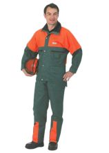 Waldarbeiter-Jacke oliv-orange