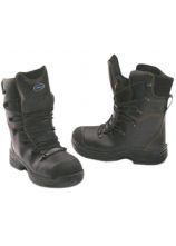 Waldarbeiter Lederstiefel schwarz-orange