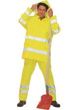 Warnschutz Latzhose orange/blau