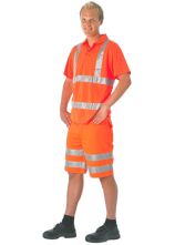 Warnschutz Hose kurz orange