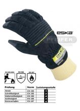Feuerwehr Schutzhandschuhe  ESKA HELIOS mit Strick