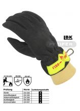 Schutzhandschuhe  LBK FIRE SHOCK C Leder wasserdicht mit Strickbund