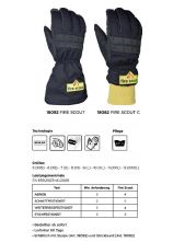 Schutzhandschuhe  LBK FIRE SCOUT C Kermel wasserdicht mit Strickbund