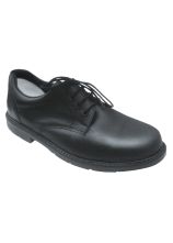 Uniformhalbschuhe Leder schwarz Toni