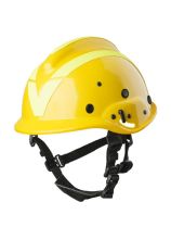 Vallfirest Waldbrandhelm VFT2, mit Brille, gelb mit Reflex gelb