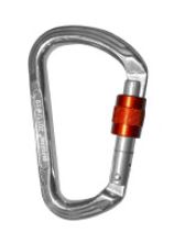 Bergsteigerkarabiner BSK 3.000 daN Silber/Orange EN 362:2004/B