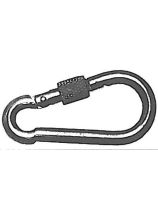Feuerwehrkarabiner verzinkt mit Schraubverschluss L 60 mm x  B 6 mm