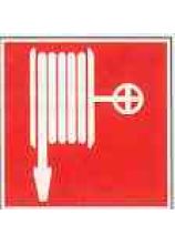 Symbol 15x15 LÖSCHSCHLAUCH auf Kunststoffplatte