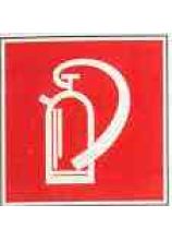 Symbol 20x20 FEUERLÖSCHER auf Kunststoffplatte