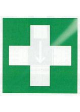 Symbol 20x20 ERSTE HILFE auf Kunststoffplatte