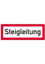 Symbol 297x105 STEIGLEITUNG auf Selbstklebefolie