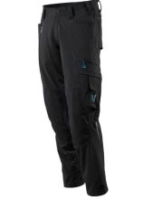 MASCOT® STRETCH-Arbeitshose mit Knietaschen schwarz